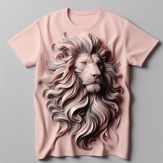 Savannah Abstract Lion Art Shirt - Wild and Expressive - Acquires