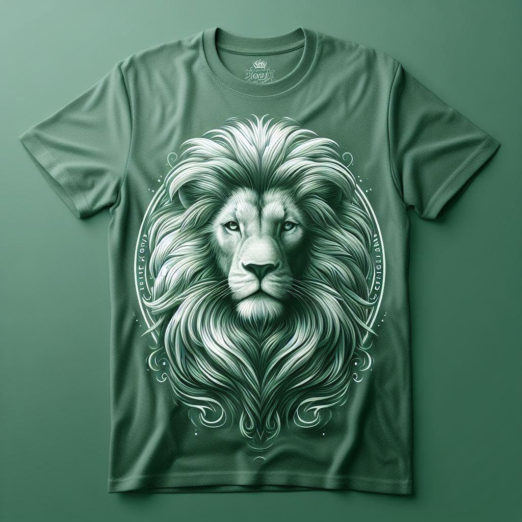 Strong Lion Presence Tee - Majestic and Powerful - Acquires