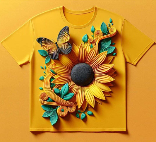 Sunflower Field Dreams Top - Serene and Vibrant - Acquires