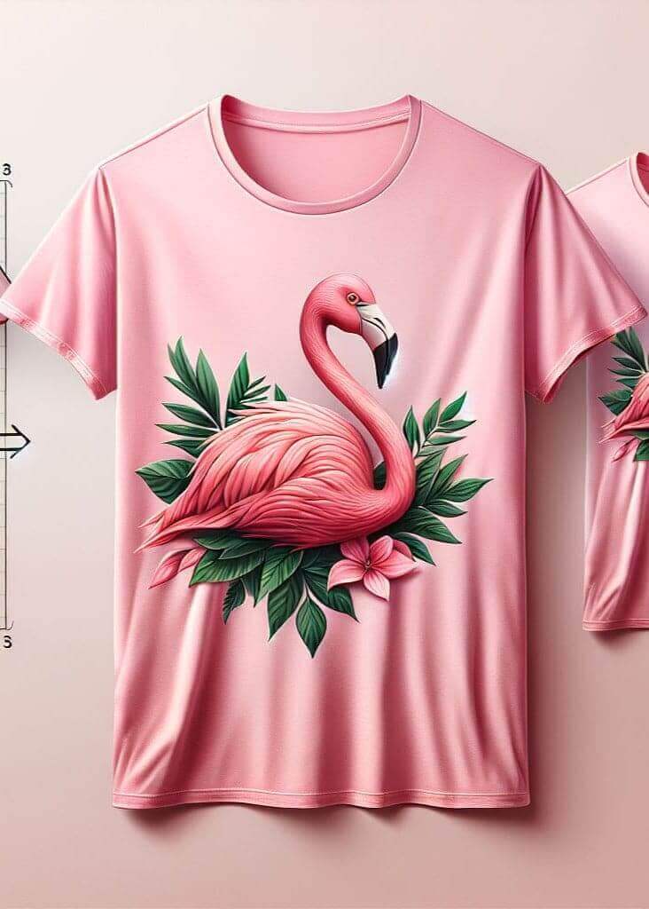 Tropical Flamingo Paradise Graphic Tee for Summer Fun - Acquires