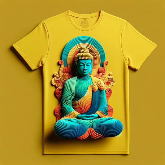 Serenity Glow: Zen Buddha T-Shirt - Acquires
