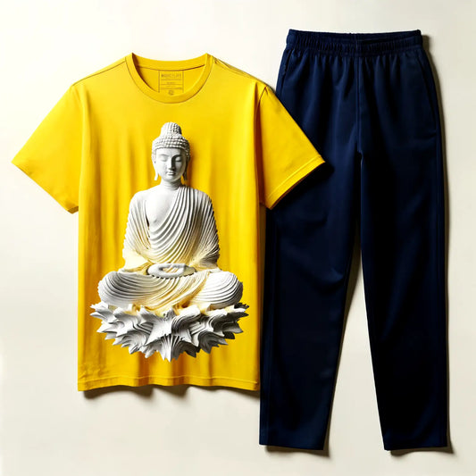 Beautiful Yellow Zen Serenity Buddha Tracksuit