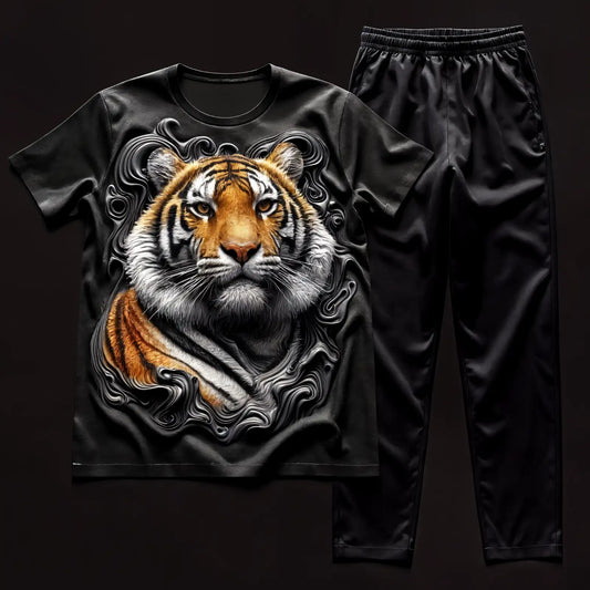 Breathtaking Black Tiger Premium Tracksuit