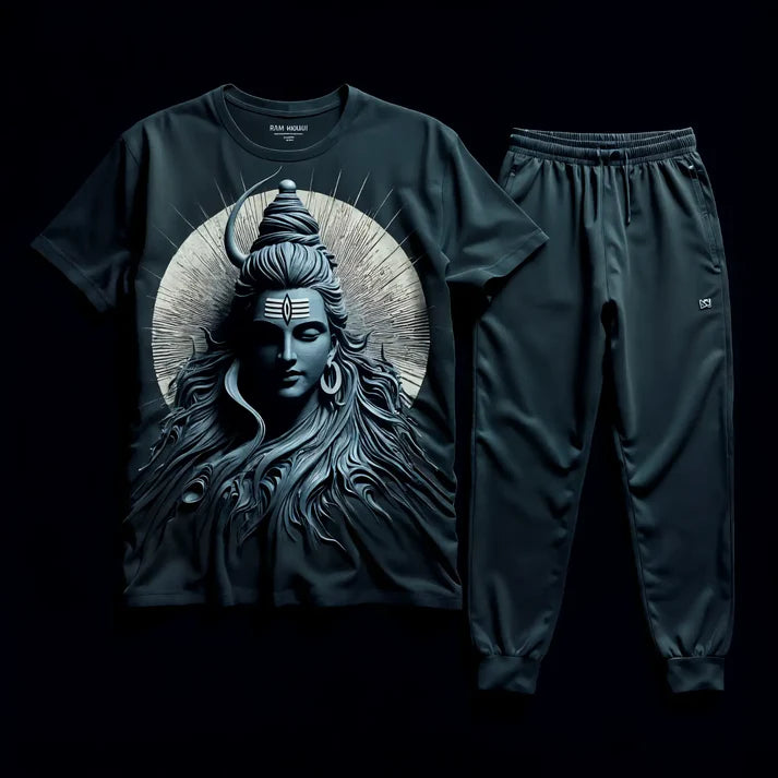 Lord Shiva Cosmic Calm Black T-Shirt