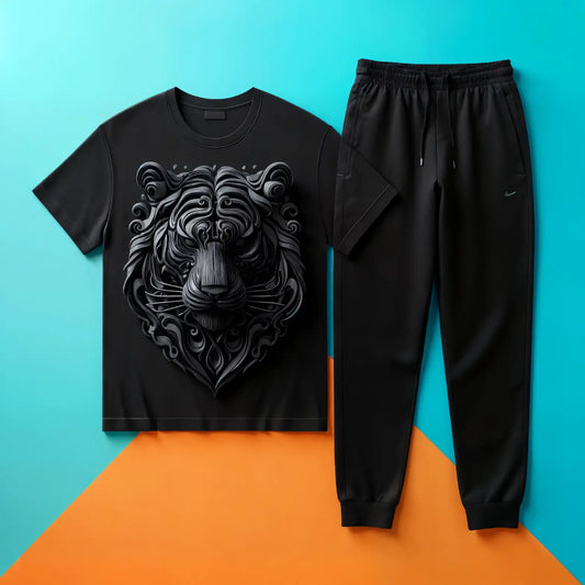 Midnight Majesty Roar T-Shirt & Jogger Combo