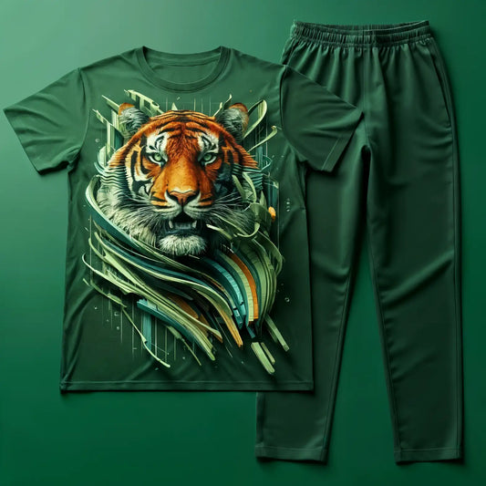 Artistic Tiger Green Tracksuit