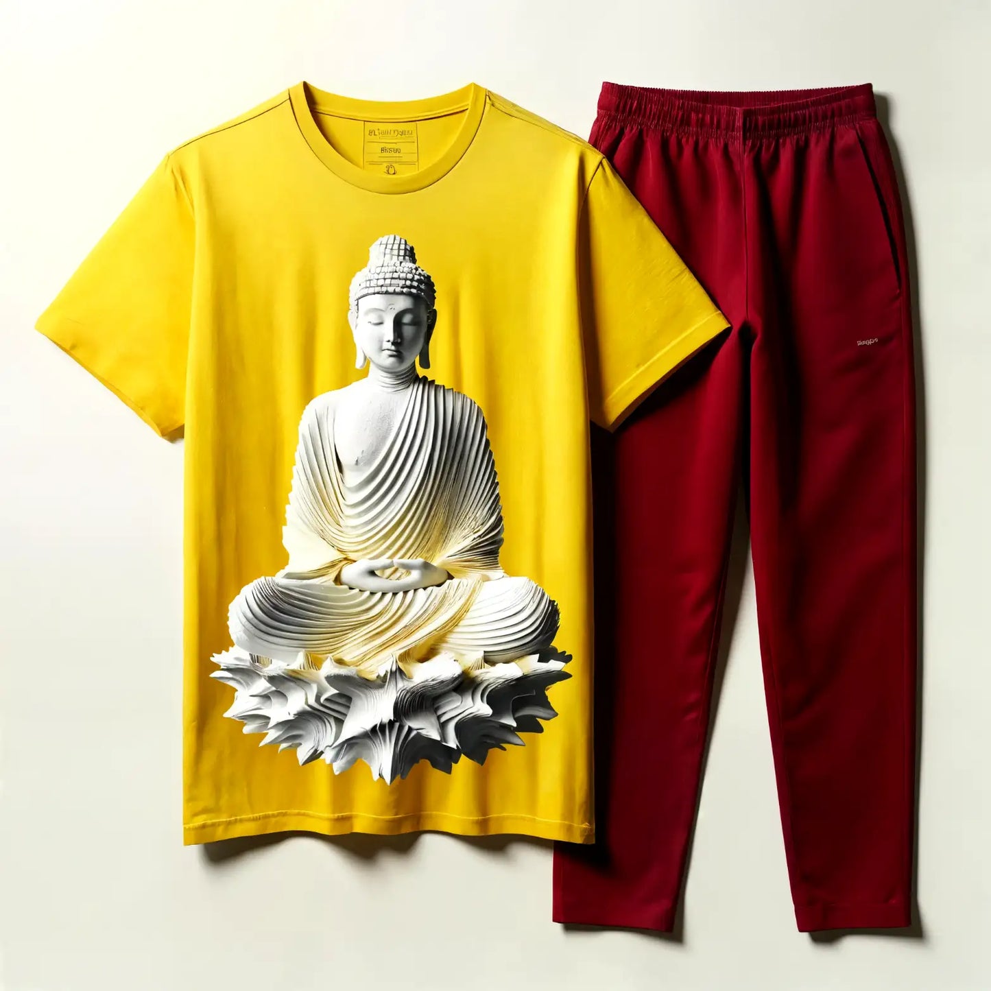 Beautiful Yellow Zen Serenity Buddha Tracksuit