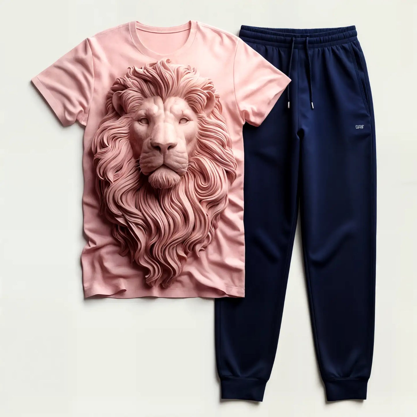 The King's Pride Lion Pink Tee with Jogger Tracksuit