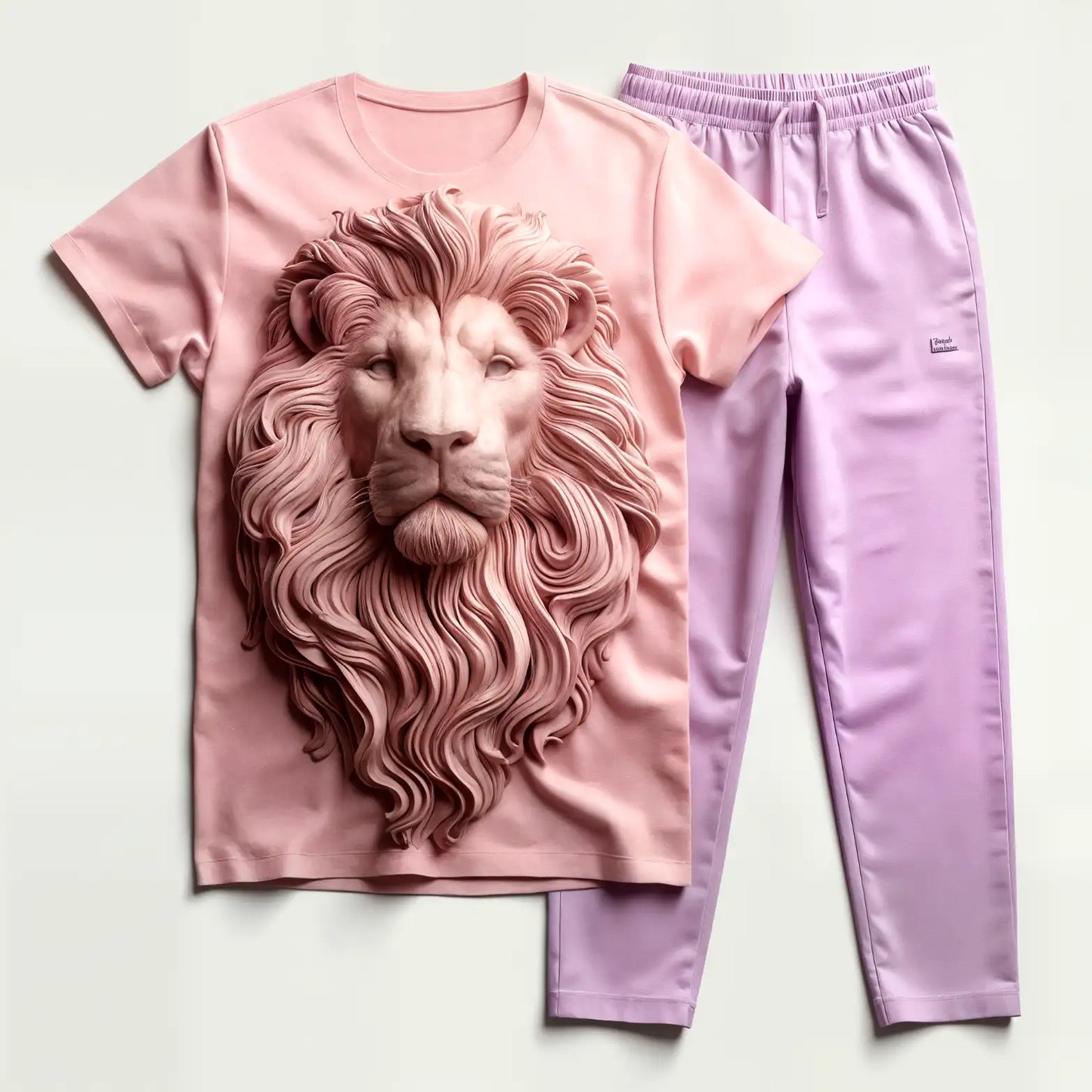 The King's Pride Lion Pink Tee with Jogger Tracksuit