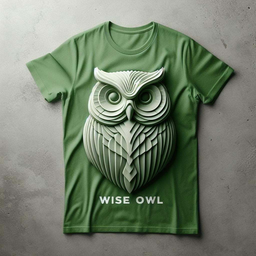 Wise Owl Green Tee - Wisdom in Nature - Acquires